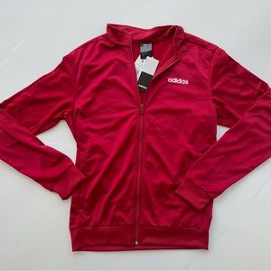 Adidas zip up athletic red jacket
size S